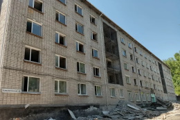 В общежитии № 3 полным ходом идет капитальный ремонт